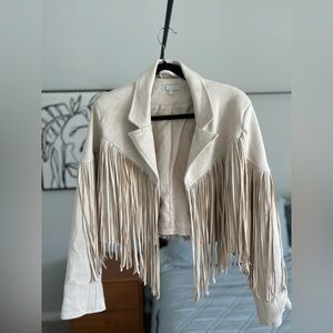 Fringed Cream Jacket